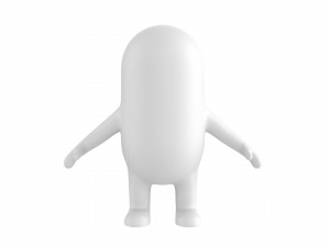 rigged capsule man 3D-Modell