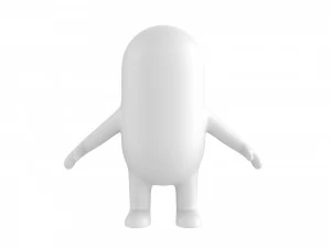 rigged capsule man 3D Model