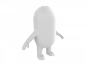 rigged capsule man 3D Model