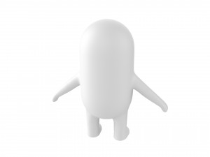 rigged capsule man 3D-Modell