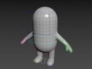 rigged capsule man 3D Model