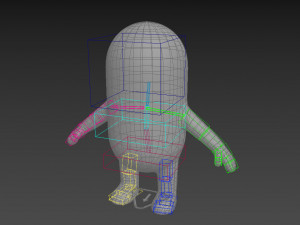rigged capsule man 3D-Modell