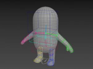 rigged capsule man 3D Model