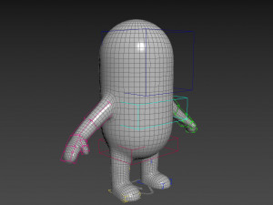 rigged capsule man 3D-Modell
