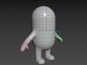 rigged capsule man 3D Model