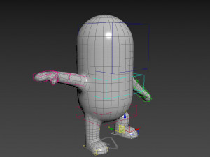 rigged capsule man 3D-Modell