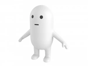 rigged capsule man 3D Model