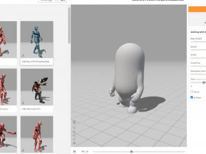 rigged capsule man 3D Model