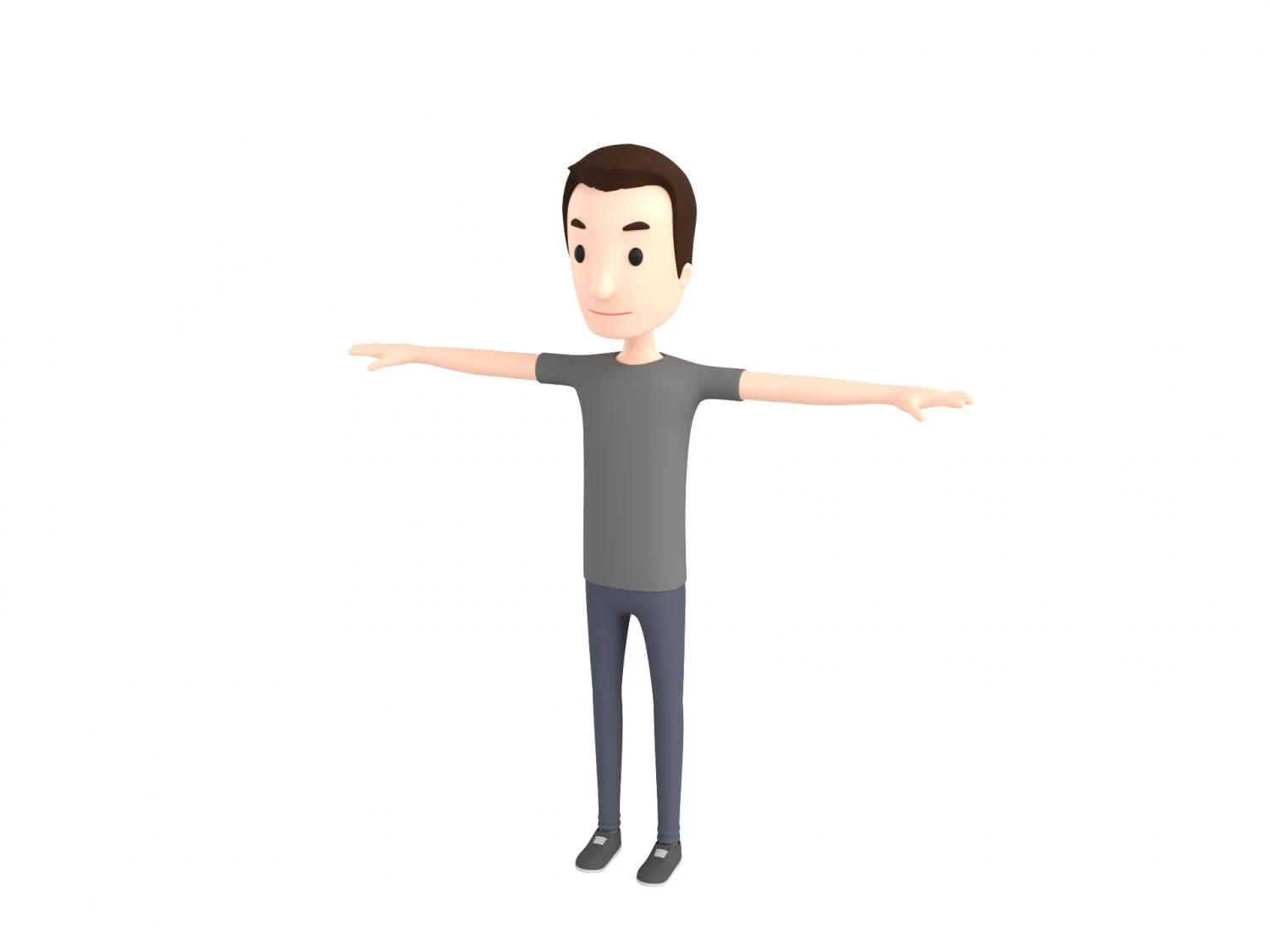 Cartoonman030 남자 3D 모델 .c4d .max .obj .3ds .fbx .stl .blend 