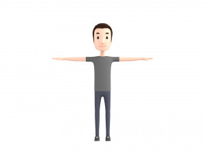 cartoonman030 man 3D-Modell