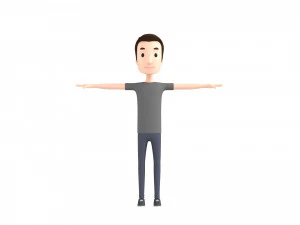 Cartoonman030 남자 3D 모델