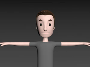 Cartoonman030 남자 3D 모델