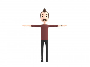 cartoonman031 man Model 3D