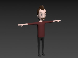 cartoonman031 man Model 3D
