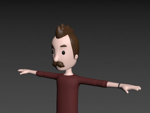 cartoonman031 man Model 3D