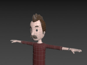 cartoonman031 man Model 3D