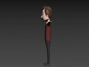 rysunkowyman031 mężczyzna Model 3D