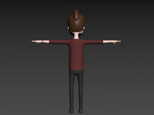 rysunkowyman031 mężczyzna Model 3D