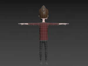 rysunkowyman031 mężczyzna Model 3D