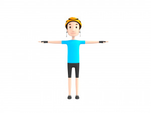 cartoonman032 cyclist 3D 模型