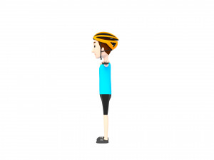 cartoonman032 cyclist 3D 模型