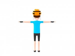 cartoonman032 cyclist 3D 模型