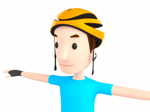 cartoonman032 cyclist 3D 模型