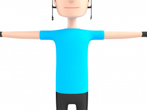 cartoonman032 cyclist 3D 模型