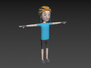 cartoonman032 cyclist 3D 模型