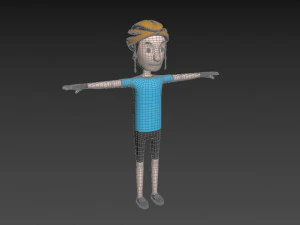 rowerzysta kresk&oacute;wkiman032 Model 3D