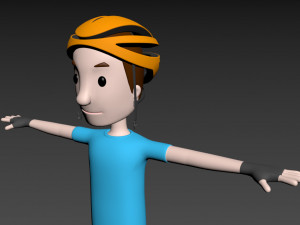 cartoonman032 cyclist 3D 模型