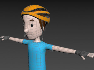 cartoonman032 cyclist 3D 模型