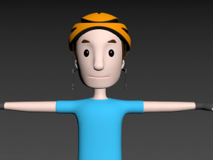 cartoonman032 cyclist 3D 模型