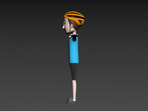 cartoonman032 cyclist 3D 模型