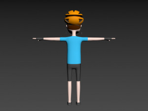 cartoonman032 cyclist 3D 模型