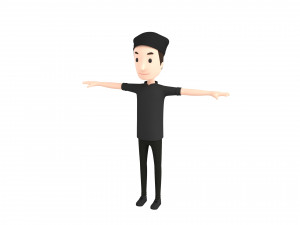 cartoonman033 chef 3Dモデル