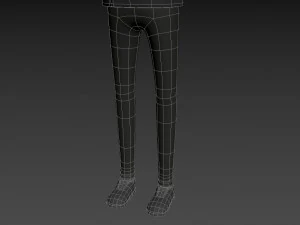 dessin anim&eacute;man033 chef Modèle 3D