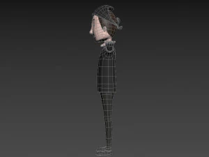 dessin anim&eacute;man033 chef Modèle 3D