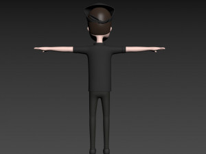 cartoonman033 chef Model 3D