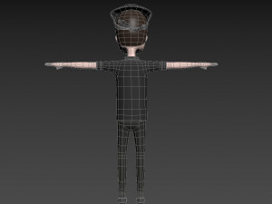 cartoonman033 chef Model 3D