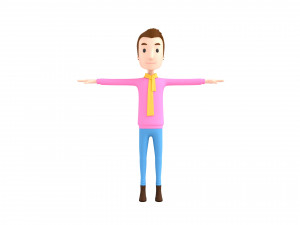 cartoonman034 man Modelo 3D