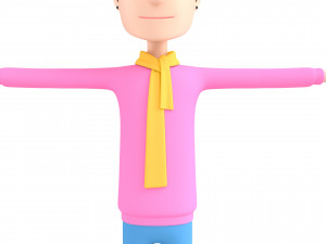 cartoonman034 man Modelo 3D