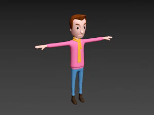 Cartoonman034 남자 3D 모델