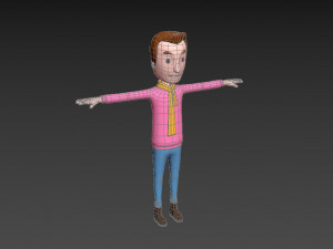 cartoonman034 man Modelo 3D