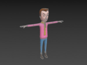 cartoonman034 man Modelo 3D