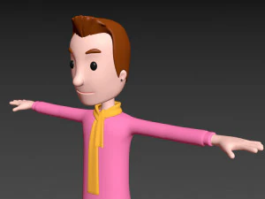 Cartoonman034 남자 3D 모델