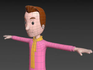 Cartoonman034 남자 3D 모델