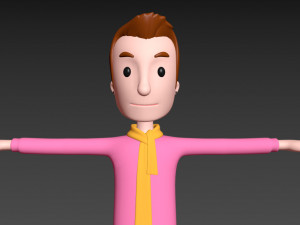 cartoonman034 man Modelo 3D