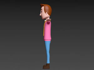 Cartoonman034 남자 3D 모델