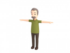 cartoonman035 oldman 3D Model